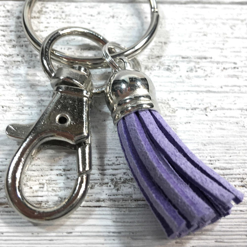 Handmade Jacquard Ribbon Keychain, College Graduation Gift for her, I Miss You Gift, Mom Gift from Son