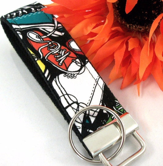 Handmade Converse High Top Keychain, College Graduation Gift for her, Coach Gift Ideas, Mom Gift from Son