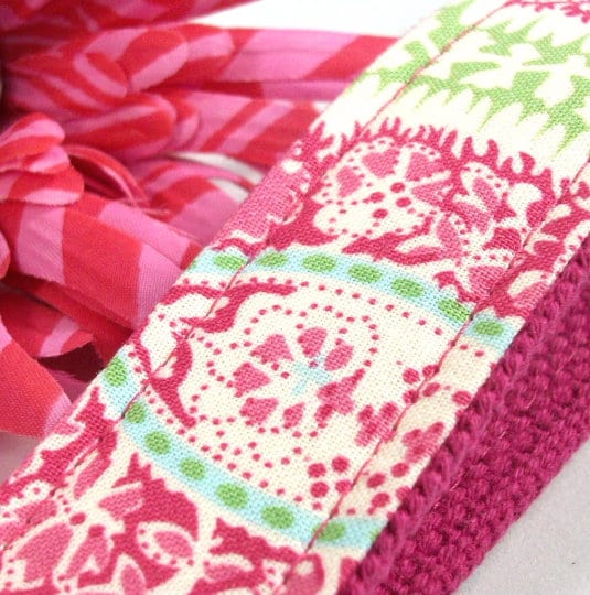 Amy Butler Key Fob Henna Paisley
