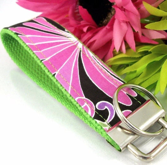 Handmade Floral Keychain, College Graduation Gift for her, I Miss You Gift, Mom Gift from Son