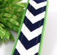 Chevron Key fob Navy and White