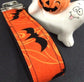 Halloween Bats Wrist Key Fob Black and Orange