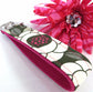 Wristlet Key Fob Floral Magenta Joel Dewberry