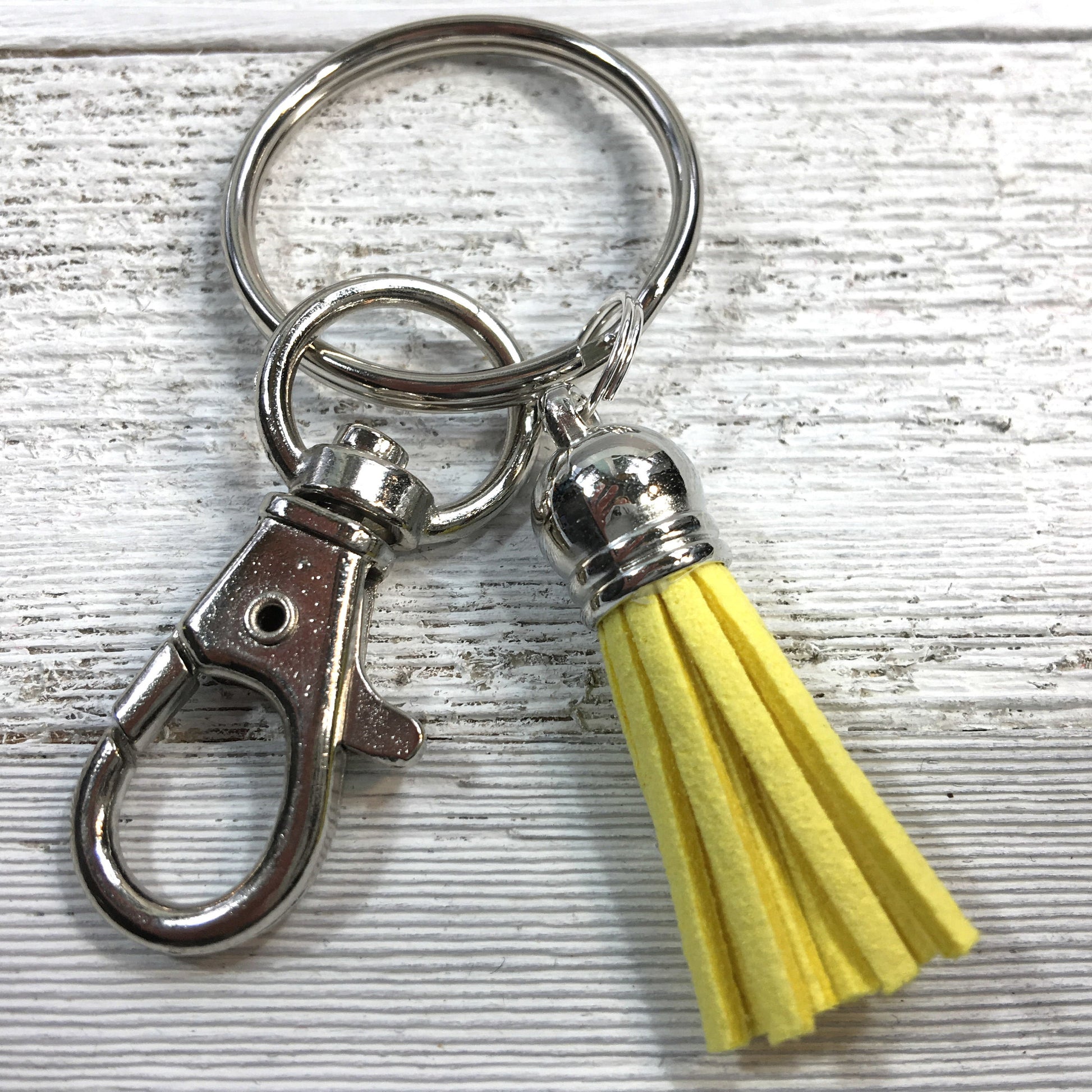 Monkey Keychain Monkeys Ribbon Yellow Green