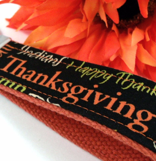 Wristlet Keychain Thanksgiving