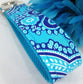 Key Fob Wristlet Periwinkle Turquoise