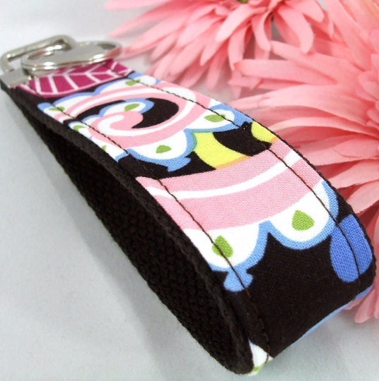 Handmade Floral Keychain Wristlet, College Graduation Gift for her, Thank you for Helping Me Grow, Expecting Mom Gift