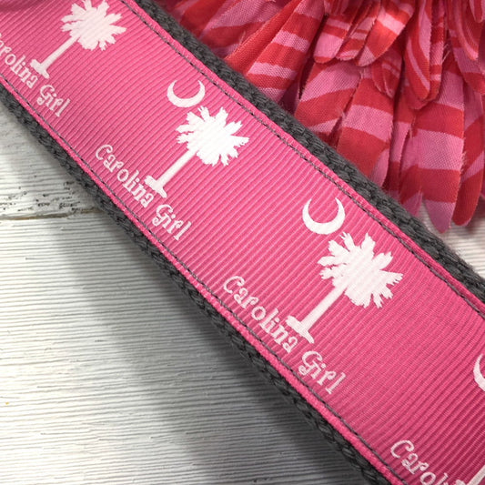 Carolina Girl Keychain Grosgrain Ribbon