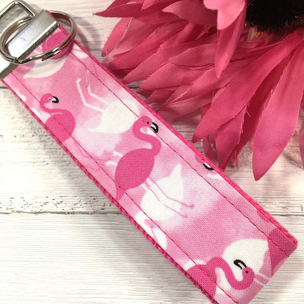 Handmade Flamingo Keychain, College Graduation Gift for her, I Miss You Gift, Stress Relief Gift