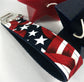 Patriotic Wristlet Keychain, Wrist Keychain for Her, Key fob Wristlet, Keychain Wristlet, Bracelet Keychain, Popular Right Now