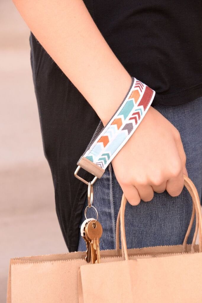 Paisley Key fob wristlet, Wristlet Keychain, Boho Keychain Wristlet, Boho Keychains for Women, Bohemian, Boho Keychain Wristlet