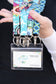 ID Badge Holder, Clear Plastic ID Card Holders, Horizontal Or Vertical Zip Lock, ID Vinyl Pouch, Name Tag Holder