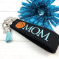 Basketball Mom Embroidered Keychain Key Fob