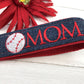 Baseball Mom Embroidered Keychain Key Fob Tassel and Charm too