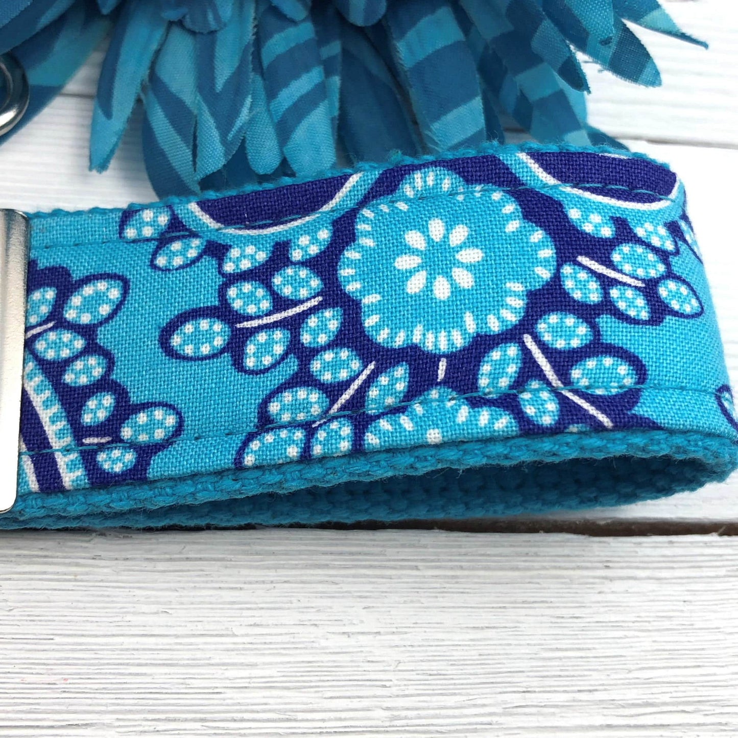 Mini Keychain FOB | Keychain for Women | Purse Mini Keychain | Aqua Keychain | Backpack Keychain | Gift for her