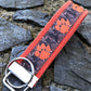 Clemson Keychain Wristlet Keychain Key Fob, Approved Crafter License Holder