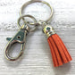 Mini Keyfob Clemson Tigers Ribbon Keychain For Him or Her, Approved Crafter License Holder