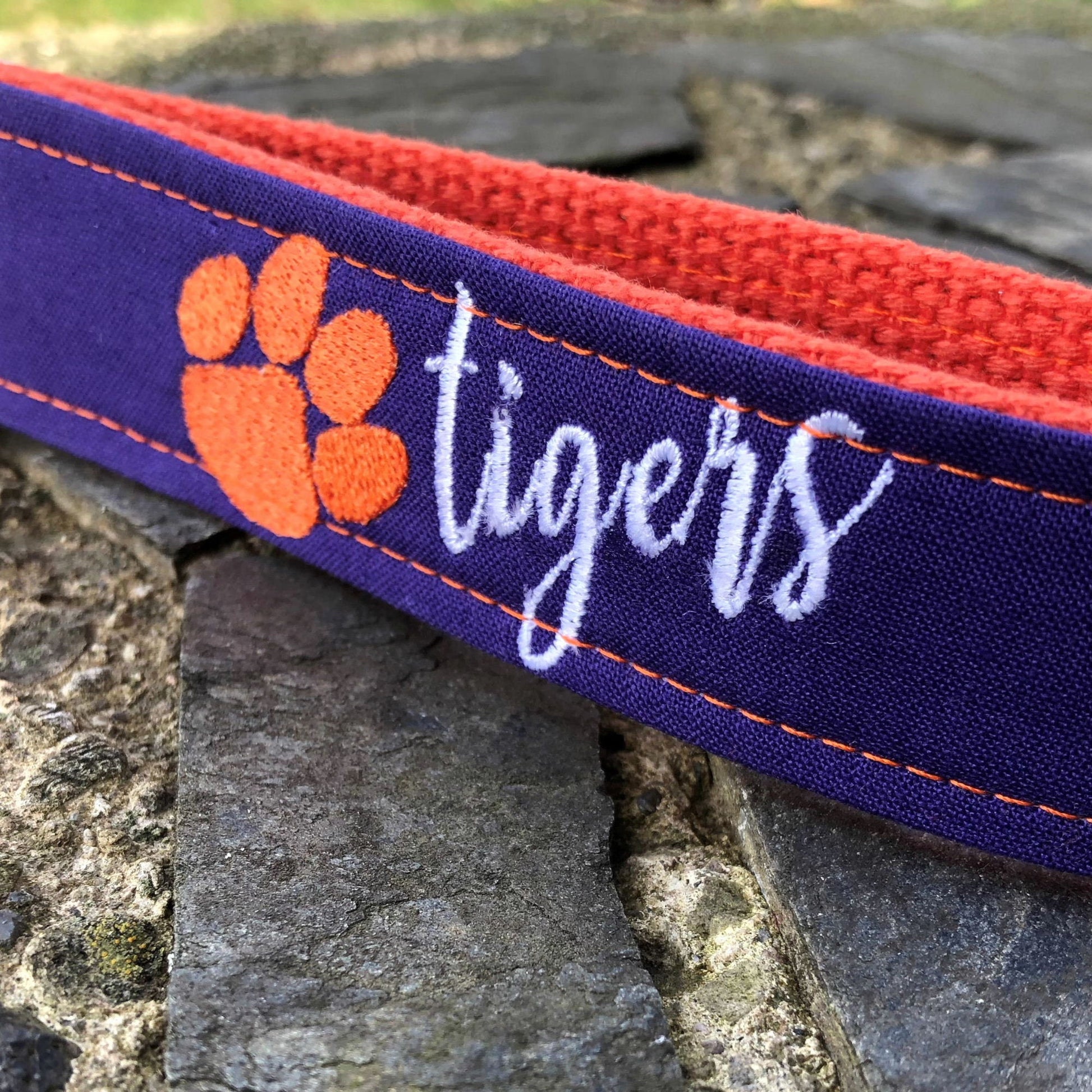 Clemson Wristlet Keychain, Approved Crafter License Holder, Wrist Keychain for Her, Key fob Wristlet, Keychain Wristlet, Clemson Tigers