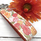 Floral Wristlet Keychain, Wrist Keychain for Her, Key fob Wristlet in Coral and Pink, Keychain Wristlet, Bracelet Keychain