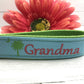 Grandma Keychain, Grandma Gift, Grandma Birthday Gift, Embroidered Keychain, Grandma Key chain, Embroidered key fob, wristlet keychain