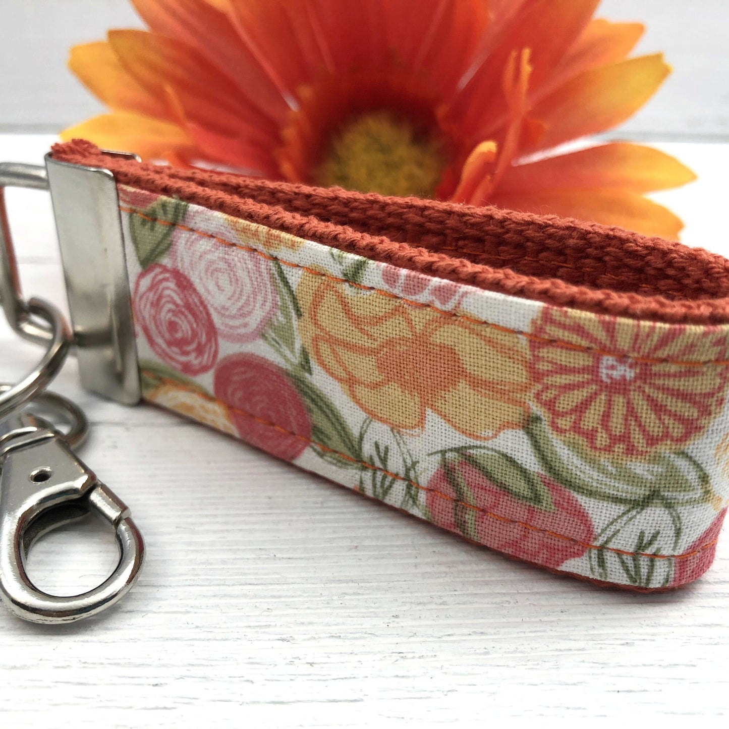 Mini Keychain FOB | Keychain for Women | Purse Mini Keychain | Floral Keychain | Backpack Keychain | Gift for her