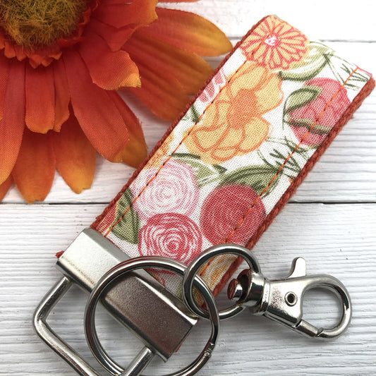 Mini Keychain FOB | Keychain for Women | Purse Mini Keychain | Floral Keychain | Backpack Keychain | Gift for her