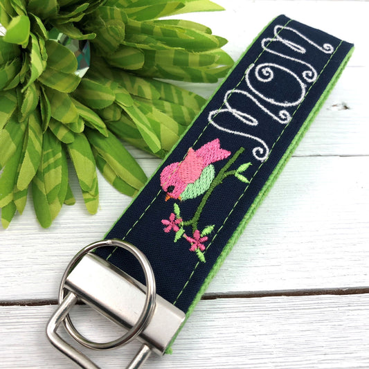 Embroidered Keychain | Mom Gift | Mom Birthday Gift | Mom Keychain | Mom Key chain | Embroidered key fob | Embroidered key chain
