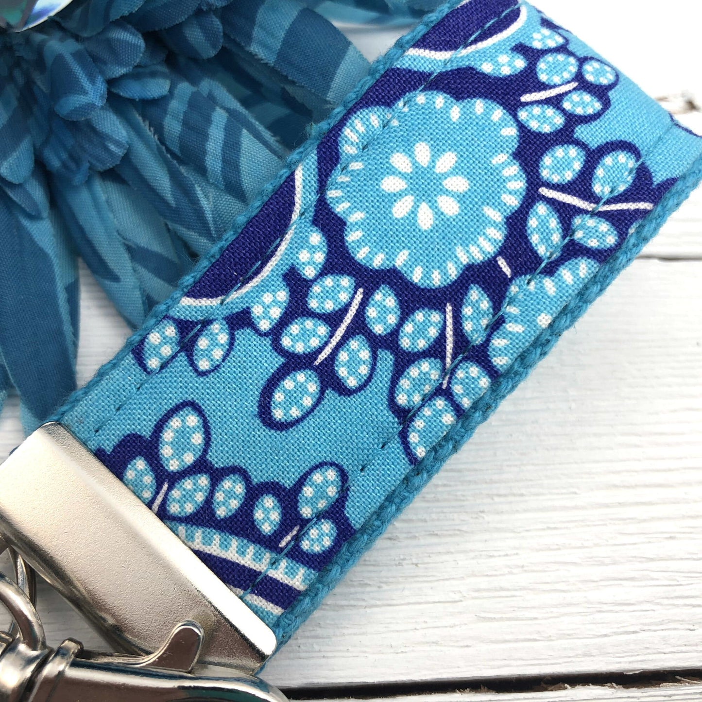 Mini Keychain FOB | Keychain for Women | Purse Mini Keychain | Aqua Keychain | Backpack Keychain | Gift for her