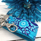 Mini Keychain FOB | Keychain for Women | Purse Mini Keychain | Aqua Keychain | Backpack Keychain | Gift for her