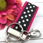 Mini Keychain FOB | Mini Key Fob | Keychain for Women | Purse Mini Keychain | Backpack Keychain | Gift for her | Polka Dot Key fob