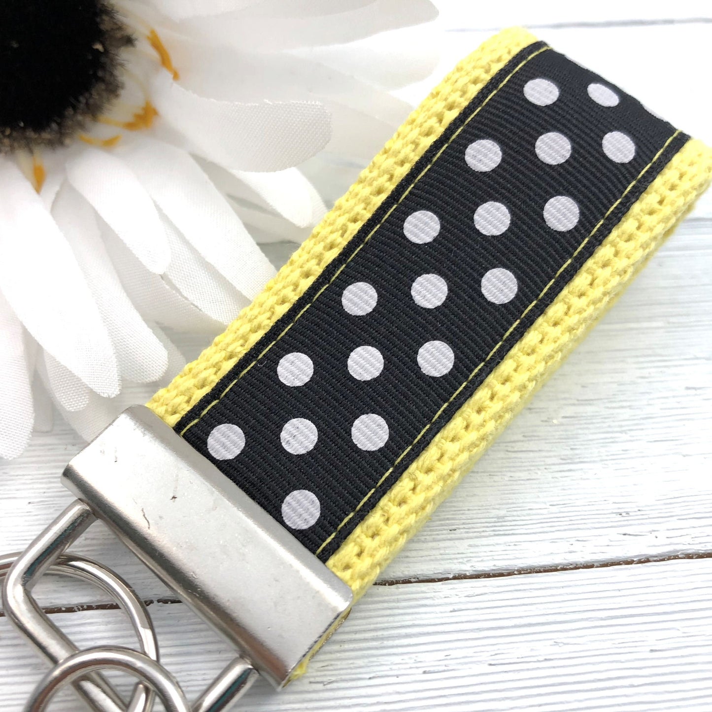 Mini Keychain FOB | Mini Key Fob | Keychain for Women | Purse Mini Keychain | Backpack Keychain | Gift for her | Polka Dot Key fob