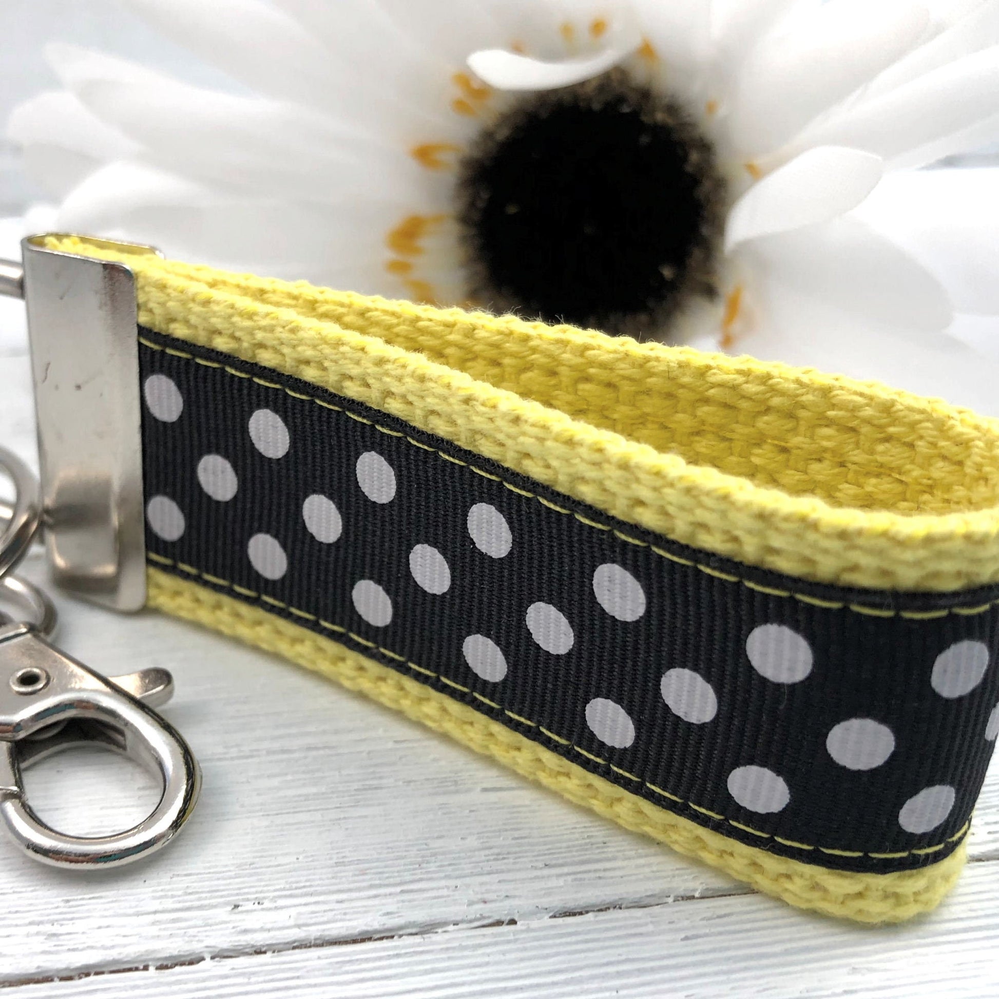 Mini Keychain FOB | Mini Key Fob | Keychain for Women | Purse Mini Keychain | Backpack Keychain | Gift for her | Polka Dot Key fob