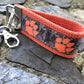 Mini Keyfob Clemson Tigers Camo Ribbon Keychain For Him or Her, Approved Crafter License Holder