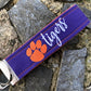 Clemson Wristlet Keychain, Approved Crafter License Holder, Wrist Keychain for Her, Key fob Wristlet, Keychain Wristlet, Clemson Tigers