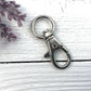 Wristlet Keychain Silver Plated Swivel Snap Hook, Swivel Eye Snap Hook, Keychain Snap Hook, Purse Snap Hook , Diaper Bag Snap Hook