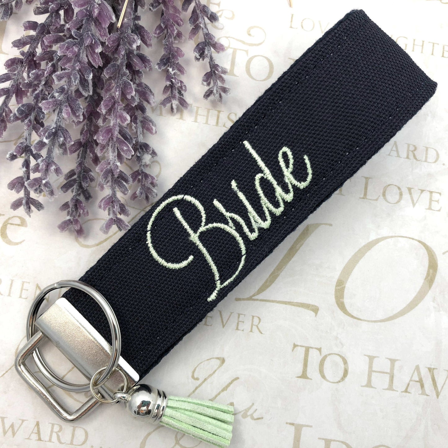 Bride keychain, Bride Key Fob, Bachelorette Party gifts, Bridal Party gifts, Gifts for Bridal Party, Gift for Bride, Bridal Shower Gift