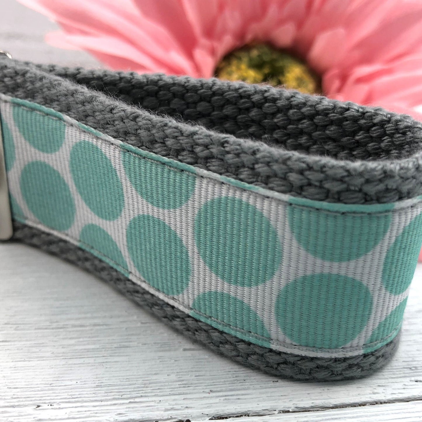 Mini Keychain FOB | Keychain for Women | Purse Mini Keychain | Aqua Keychain | Backpack Keychain | Gift for her | Polka Dot Key fob