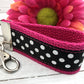 Mini Keychain FOB | Mini Key Fob | Keychain for Women | Purse Mini Keychain | Backpack Keychain | Gift for her | Polka Dot Key fob