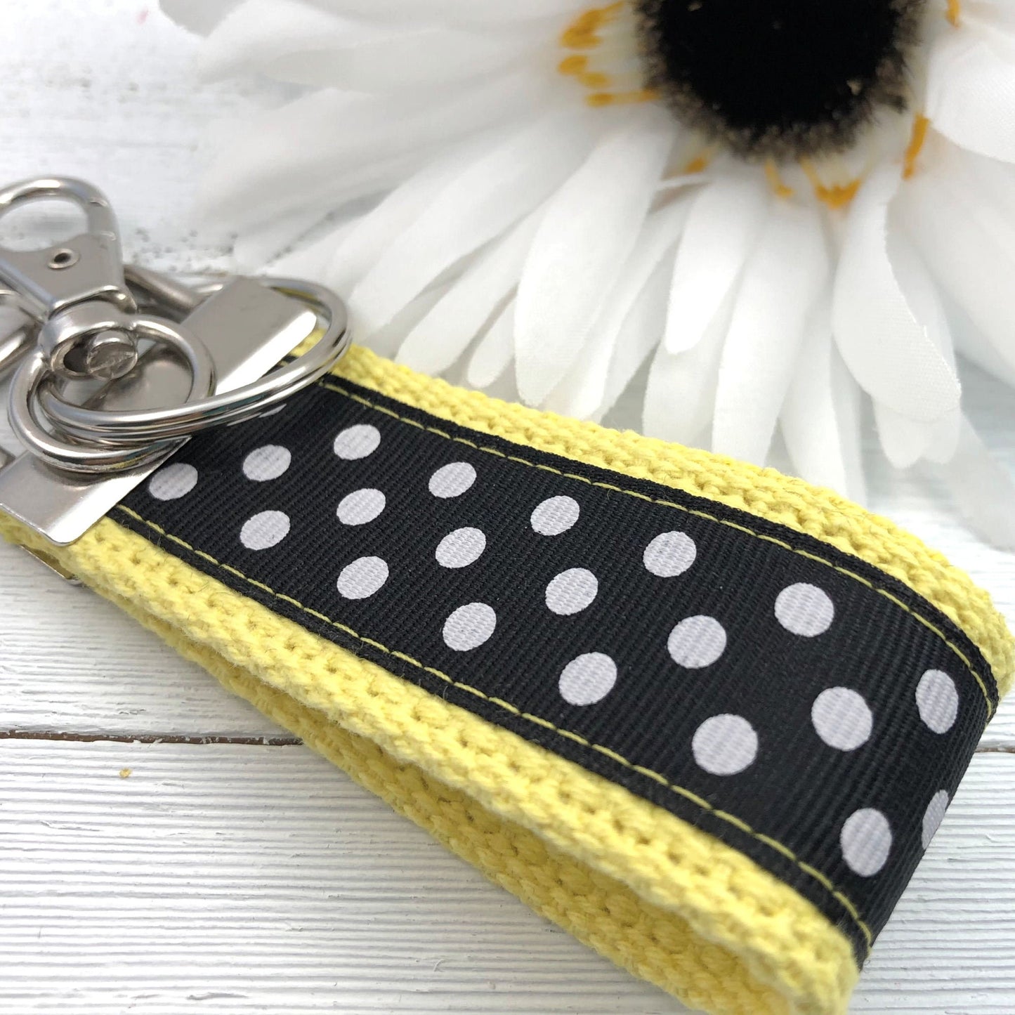 Mini Keychain FOB | Mini Key Fob | Keychain for Women | Purse Mini Keychain | Backpack Keychain | Gift for her | Polka Dot Key fob