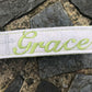 Grace Wristlet Keychain, Wrist Keychain for Her, Key fob Wristlet, Keychain Wristlet, Bracelet Keychain, Inspirational Keychain, Monogram