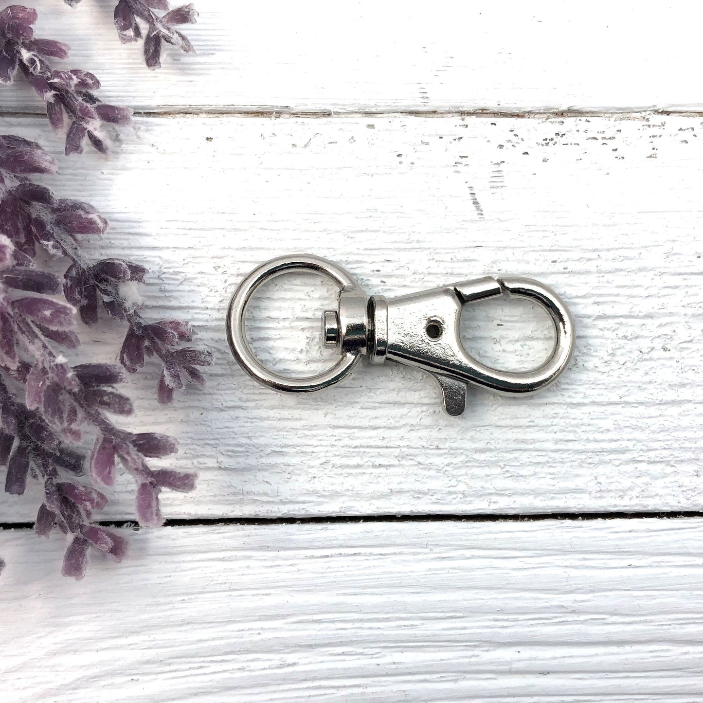 Wristlet Keychain Silver Plated Swivel Snap Hook, Swivel Eye Snap Hook, Keychain Snap Hook, Purse Snap Hook , Diaper Bag Snap Hook