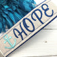 Hope Anchor Wristlet Keychain, Wrist Keychain for Her, Key fob Wristlet, Keychain Wristlet, Inspirational Keychain, Monogram Charm