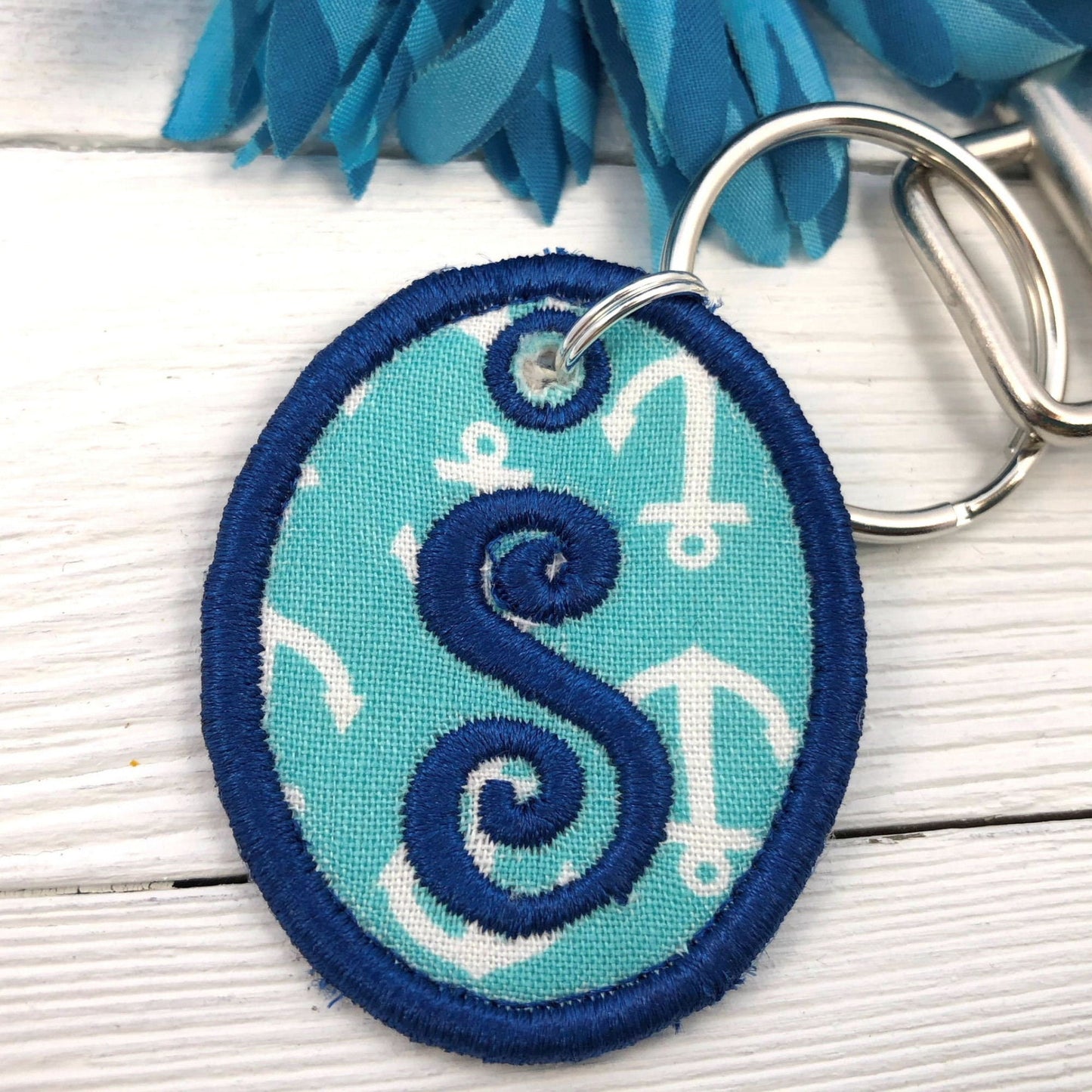 Hope Anchor Wristlet Keychain, Wrist Keychain for Her, Key fob Wristlet, Keychain Wristlet, Inspirational Keychain, Monogram Charm