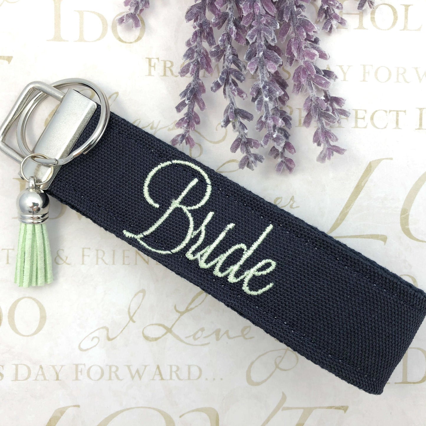 Bride keychain, Bride Key Fob, Bachelorette Party gifts, Bridal Party gifts, Gifts for Bridal Party, Gift for Bride, Bridal Shower Gift