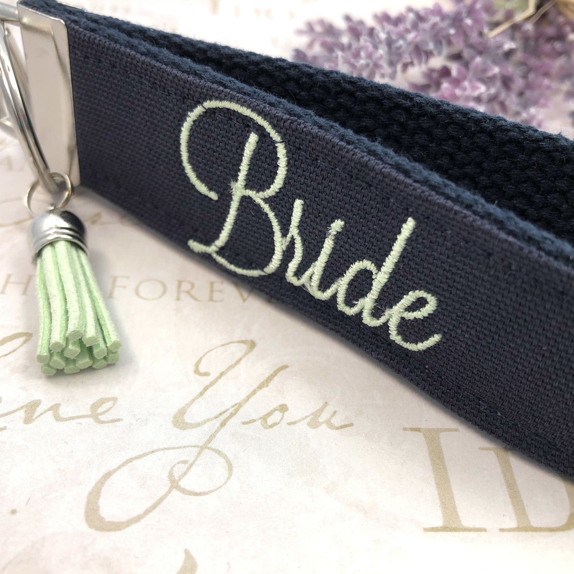Bride keychain, Bride Key Fob, Bachelorette Party gifts, Bridal Party gifts, Gifts for Bridal Party, Gift for Bride, Bridal Shower Gift