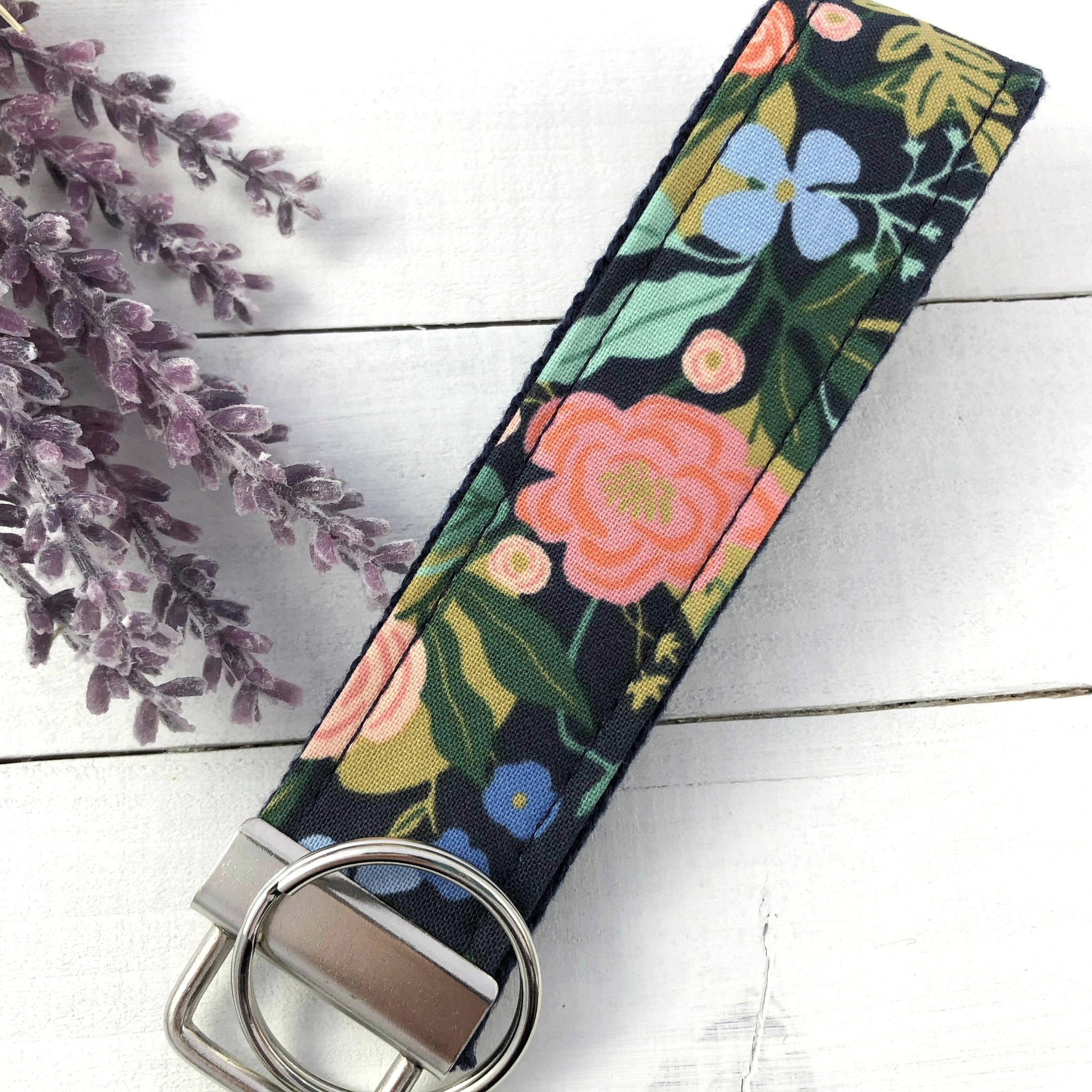 Rifle Paper Co. Wristlet Keychain, Wrist Keychain for Her, Key fob Wristlet, Keychain Wristlet, Bracelet Keychain, Bridesmaid gift