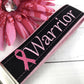 Cancer Warrior Embroidered Keychain Key Fob Tassel Charm