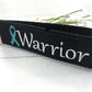 Cancer Warrior Embroidered Keychain Key Fob Tassel Charm