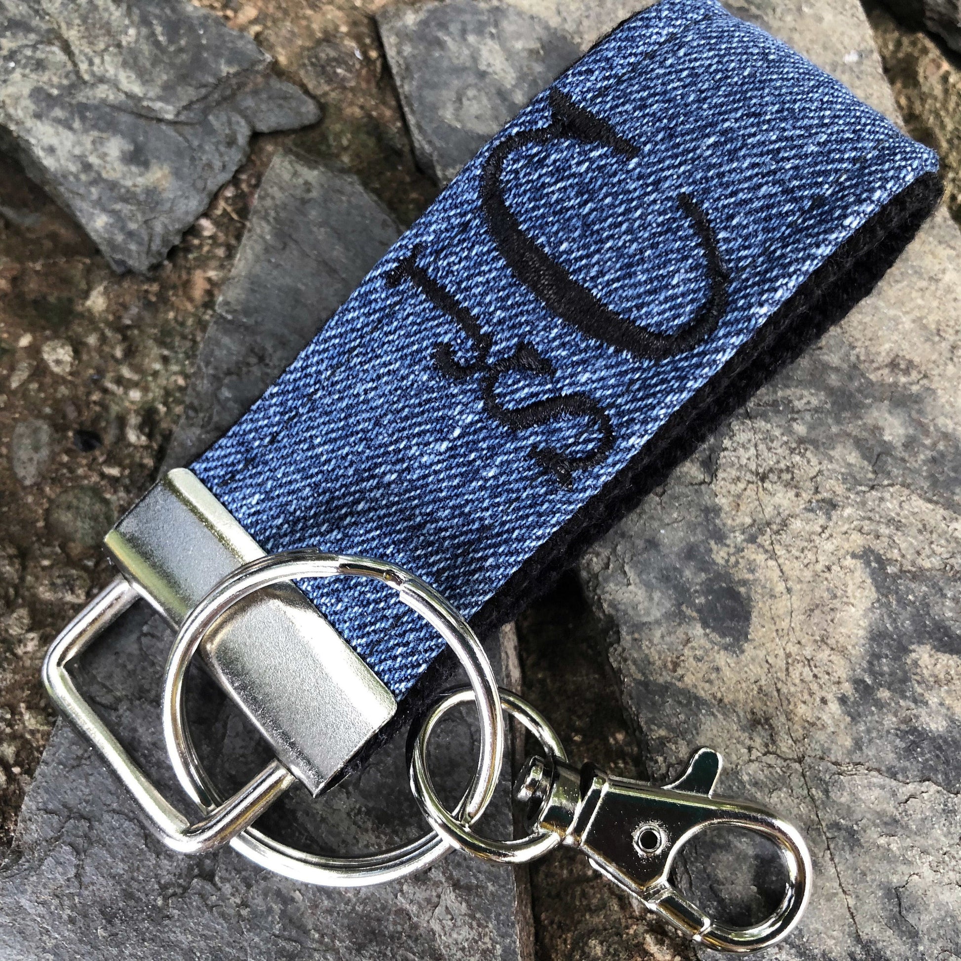 Monogrammed Keychain | Monogram Keychain | Fathers Day Gift From Daughter | Fathers Day Gift From Son | First Fathers Day Gift