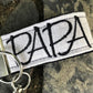 Handmade Papa Keychain | Papa Gift | Grandpa Keychain | Fathers Day Gift | Fathers Day